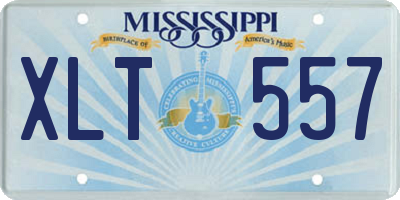 MS license plate XLT557