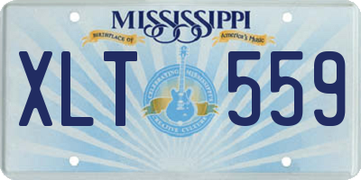 MS license plate XLT559