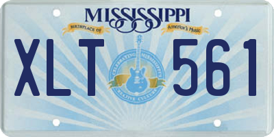 MS license plate XLT561