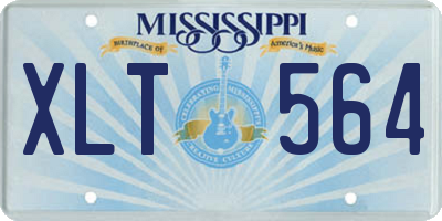 MS license plate XLT564