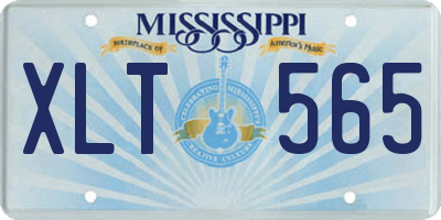 MS license plate XLT565