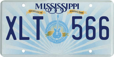 MS license plate XLT566