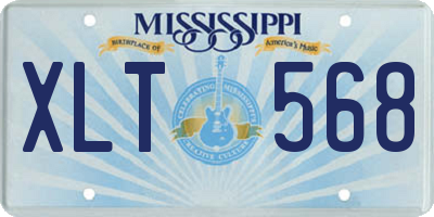 MS license plate XLT568