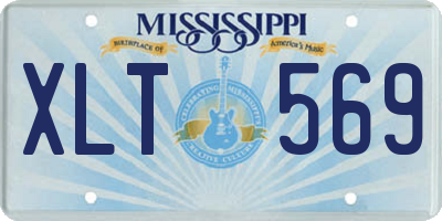 MS license plate XLT569