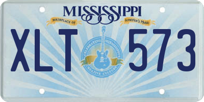 MS license plate XLT573