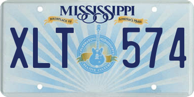 MS license plate XLT574