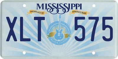MS license plate XLT575