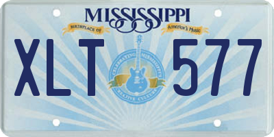 MS license plate XLT577