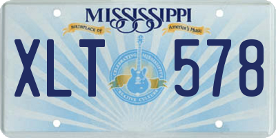 MS license plate XLT578