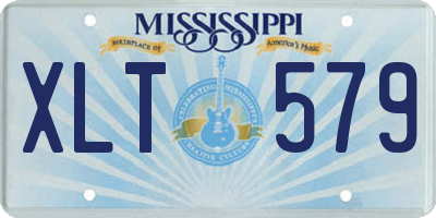 MS license plate XLT579