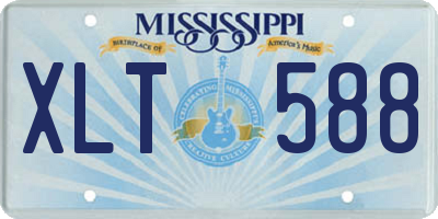 MS license plate XLT588