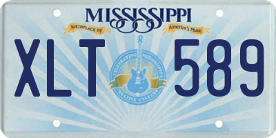 MS license plate XLT589