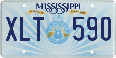 MS license plate XLT590