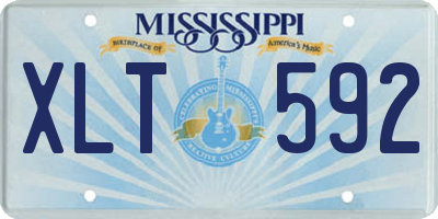 MS license plate XLT592
