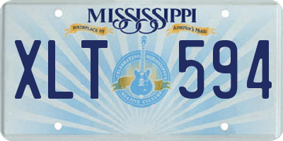 MS license plate XLT594