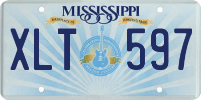 MS license plate XLT597