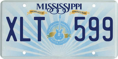 MS license plate XLT599