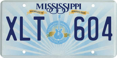 MS license plate XLT604