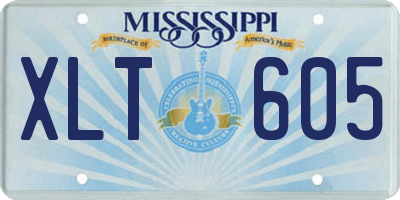MS license plate XLT605