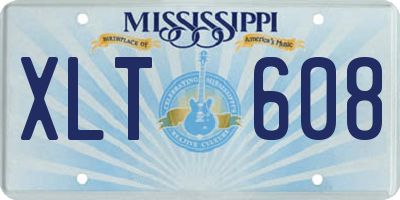 MS license plate XLT608