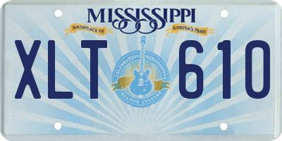 MS license plate XLT610