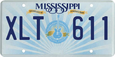 MS license plate XLT611