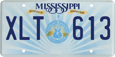 MS license plate XLT613