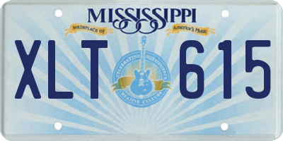 MS license plate XLT615