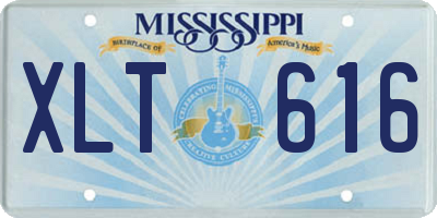 MS license plate XLT616