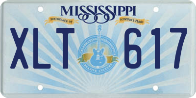 MS license plate XLT617