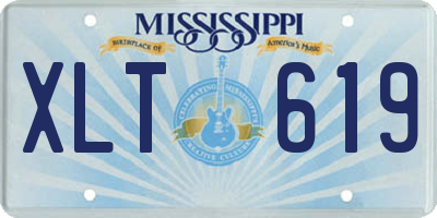 MS license plate XLT619