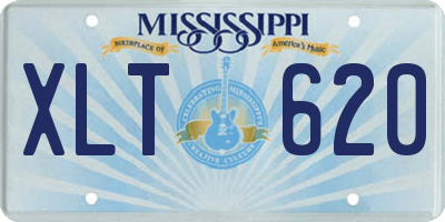 MS license plate XLT620
