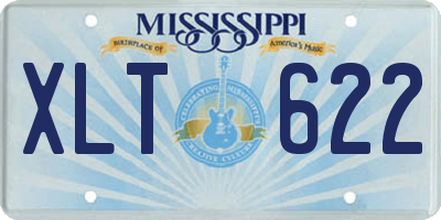 MS license plate XLT622