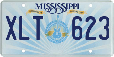 MS license plate XLT623
