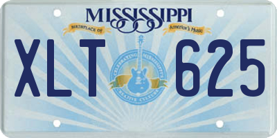 MS license plate XLT625