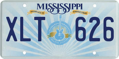 MS license plate XLT626