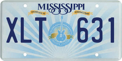 MS license plate XLT631