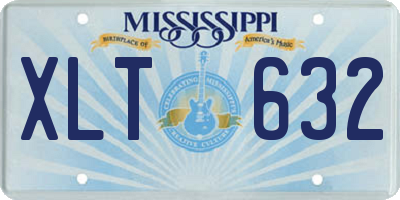 MS license plate XLT632