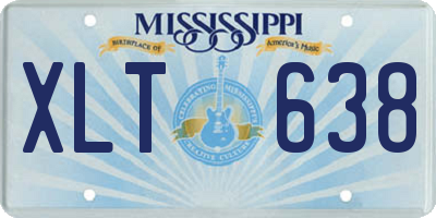 MS license plate XLT638