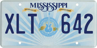 MS license plate XLT642