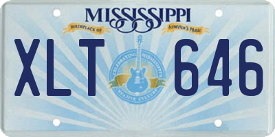 MS license plate XLT646