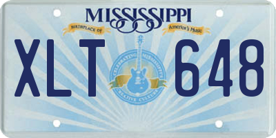 MS license plate XLT648