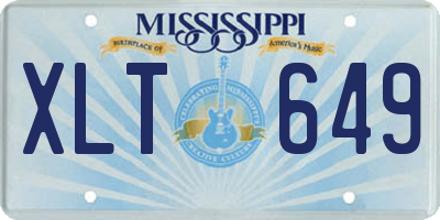 MS license plate XLT649