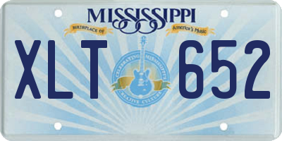 MS license plate XLT652