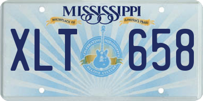 MS license plate XLT658