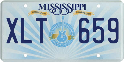 MS license plate XLT659