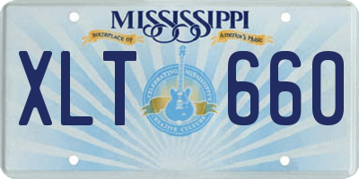 MS license plate XLT660