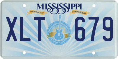 MS license plate XLT679