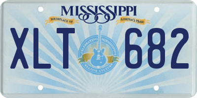 MS license plate XLT682