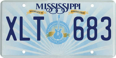 MS license plate XLT683